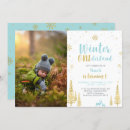 Recherche de winter 1ans anniversaire invitations Flocons de neige