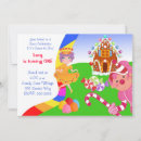 Zoek naar candyland uitnodigingen Eerst