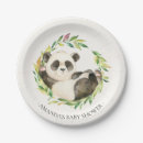 Recherche de panda assiettes Baby shower