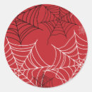 Recherche de toile rouge autocollants Araignée