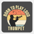 Zoek naar trompetten stickers Trompetspeler