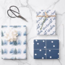 Recherche de arbres à feuillage persistant papier cadeau Aquarelles