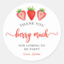 Recherche de framboise rouge autocollants Fraise