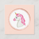 Recherche de licorne rose cartes visite Coiffeur