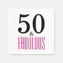 Recherche de 50 ans serviettes Élégante fête d'anniversaire