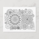 Recherche de motif noir cartes postales Mandala