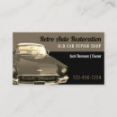 Zoek naar rode auto visitekaartjes Vintage