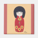 Recherche de poupées japonaises magnets Kimono