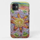 Recherche de mandalas iphone coques Coloré