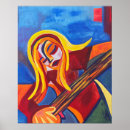 Recherche de guitare abstraite art Toile