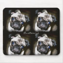 Recherche de visage bleu tapis souris Mignon