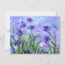 Recherche de iris monet cartes postales Violet