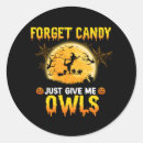 Recherche de hibou halloween autocollants Sorcière