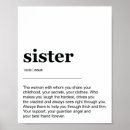 Recherche de definition posters Sœur