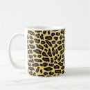 Recherche de fourrure de léopard tasses Brun