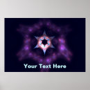 Recherche de fractale bleue posters Orange