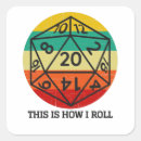 Recherche de d20 autocollants Mdn