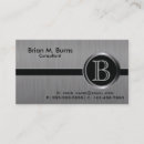 Recherche de monogramme cadre cartes visite Argent