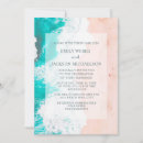Recherche de plage turquoise invitations Bride