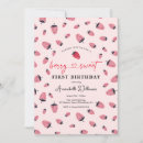 Zoek naar eerste van de baby uitnodigingen Aardbei