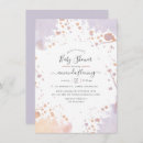 Recherche de purple gold baby shower invitations Aquarelle
