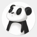 Recherche de panda noir et blanc autocollants Animal