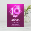 Recherche de neon invitations D'anniversaire de néon