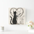Recherche de chat floral horloges Chats