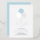 Recherche de bleu et argent invitations Moderne
