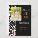 Recherche de leopard graduation invitations Fête