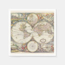 Zoek naar wereld kaarten servetten Vintage