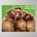 Recherche de année du singe posters Mignon