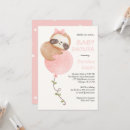 Recherche de sloth baby shower invitations Mignon