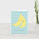 Recherche de banane mignonne vœux cartes Fruit