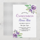 Recherche de lilac quinceanera invitations Aquarelle