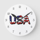 Recherche de drapeau des états unis horloges Rayures
