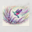 Recherche de peintures colibri cartes postales Papillon