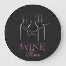 Recherche de bouteilles de vin horloges Alcool