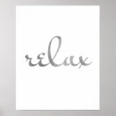 Zoek naar ontspanning posters Typografie