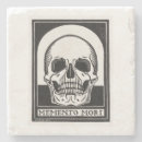 Zoek naar schedel ontwerp onderzetters Memento mori
