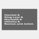 Recherche de shakespeare autocollants Othello