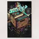 Zoek naar vinyl records puzzels Platenspeler