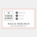 Zoek naar sticker visitekaartjes Blush pink