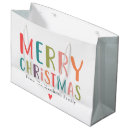 Recherche de noël sacs cadeaux Typographie