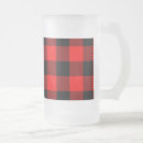 Recherche de rouge plaid tasses Vérification du buffle