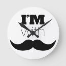 Recherche de moustache horloges Fun