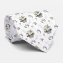 Recherche de motif vintage cravates Blanc