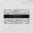 Recherche de ton argenté cartes visite Luxe