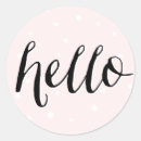Recherche de salutations autocollants Bonjour