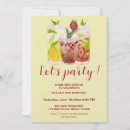 Recherche de verre de cocktail invitations Fête estivale